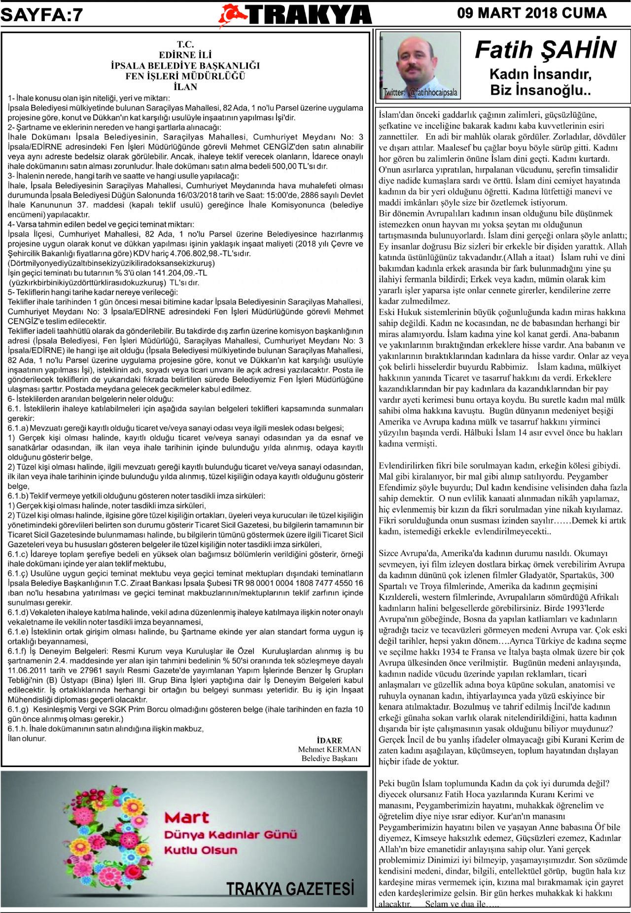 09 Mart 2018