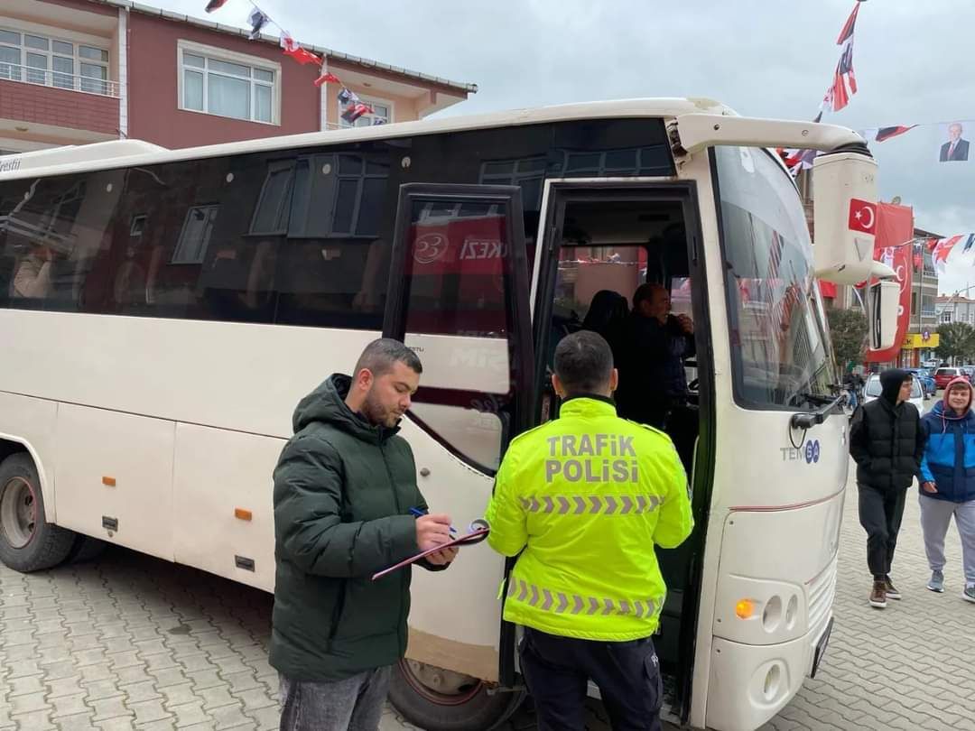 İpsala’da Servis Araçları Denetlendi.