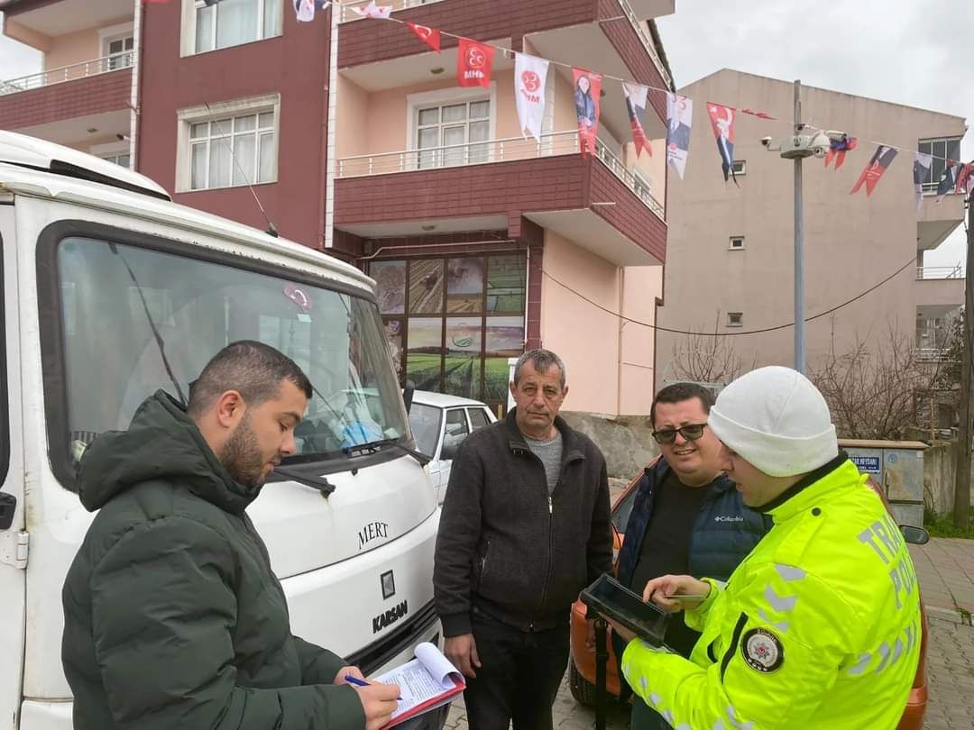 İpsala’da Servis Araçları Denetlendi.