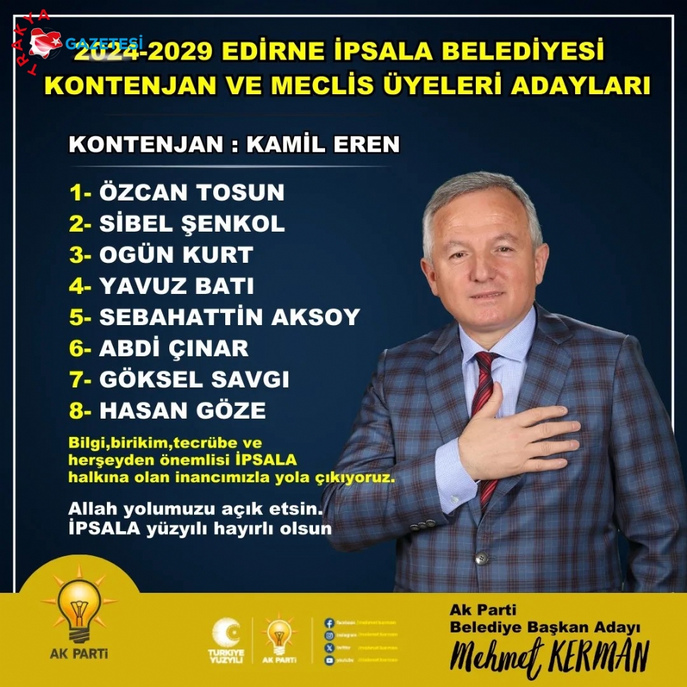 Listeler Teslim Edildi.