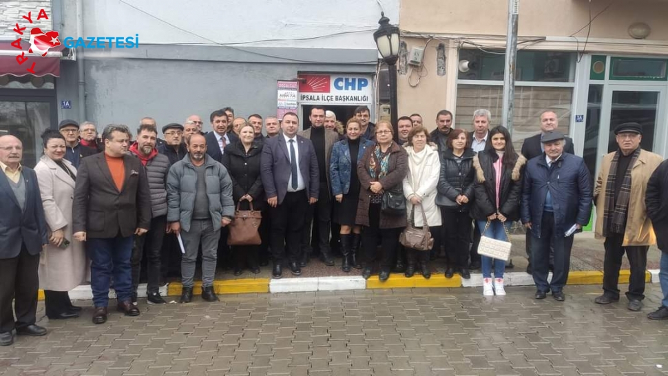 CHP İl Başkanı Samet Kahraman İpsala Teşkilatının Ziyaret Etti
