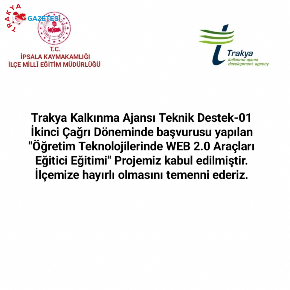Milli Eğitim Müdürlüğünün Bir Projesi Daha Kabul Edildi.