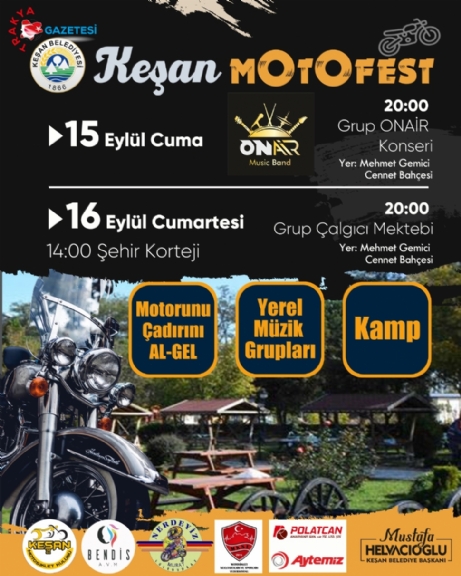 “Keşan Motofest” Başlıyor