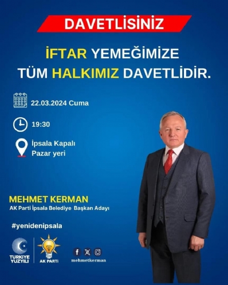 AK Parti’nin İftar Yemeği Bu Akşam