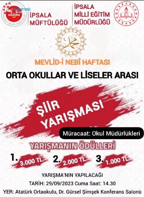 İpsala Müftülüğü Orta ve Liselerde Yarışma Düzenledi.