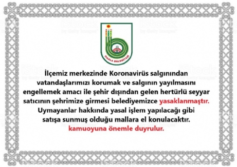 Seyyar Satıcıların İpsala’ya Girmesi Yasaklandı.